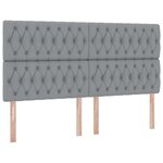 vidaXL Lit de Rangement Gris clair 180 x 200 cm Cuir synthétique