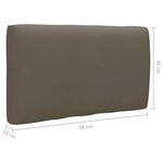 vidaXL Salon de jardin palette 4Pièces avec coussins bois de pin imprégné