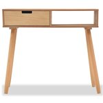 vidaXL Table console Bois de pin massif 80 x 30 x 72 cm Marron