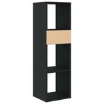 vidaXL Bibliothèque noir 34x31x112 cm bois d'ingénierie