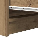 vidaXL Buffet chêne artisanal 80x35x99 cm bois d'ingénierie