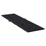vidaXL Coussin de chaise longue motif à carreaux noir tissu oxford