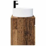vidaXL Meuble de lavabo mural Bois ancien 49 x 44 5 x 65 5 cm