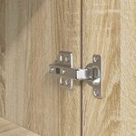 vidaXL Buffet haut chêne sonoma 37 5x35x180 cm bois d'ingénierie