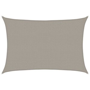 vidaXL Voile d'ombrage 160 g/m² rectangulaire gris clair 2 5x3 5m PEHD