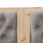 vidaXL Tête de lit Autre Marron et taupe 160 cm Bois massif en pin