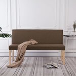 vidaXL Banc 139 5 cm Marron Polyester