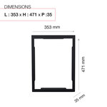 Cadre d'encastrement Eclipse noir 9005M