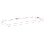 vidaXL Dessus de table 100x40x2 5 cm rectangulaire bois massif acacia