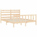 vidaXL Cadre de lit sans matelas 160x200 cm bois massif de pin