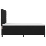 vidaXL Lit à ressorts avec matelas avec LED Noir 140 x 190 cm tissu