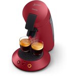 Philips csa210/91 senseo original plus machine a café dosette - rouge