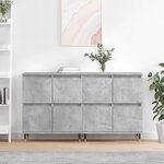 vidaXL Buffets 2 Pièces gris béton bois d'ingénierie