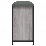 vidaXL Banc à chaussures tiroir rabattable sonoma gris 102x32x56 cm