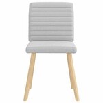 vidaXL Chaises à manger lot de 2 gris nuage tissu