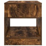 vidaXL Table d'appoint Chêne fumé 40 5 x 40 x 45 cm Bois d'ingénierie