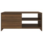 vidaXL Table basse Chêne marron 102x50x45 cm Bois d'ingénierie