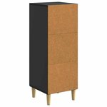vidaXL Buffet Noir 33 x 34 5 x 90 cm Bois d'ingénierie