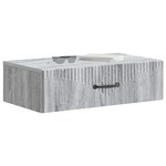 vidaXL Table d'appoint murale 59 x 34 5 x 17 cm Bois d'ingénierie