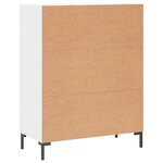 vidaXL Buffet blanc 69 5x34x90 cm bois d'ingénierie
