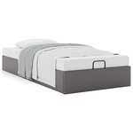 vidaXL Cadre de lit ottoman sans matelas gris 80x200 cm similicuir
