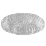 vidaXL Table basse martelée Argenté 100x50x28 cm Aluminium