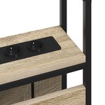 vidaXL Tête de lit de rangement Chêne sonoma 80 cm Bois d'ingénierie