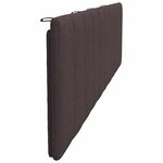 vidaXL Coussin de tête de lit marron foncé 200 cm tissu
