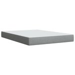 vidaXL Sommier à lattes de lit avec matelas Gris clair 140x190cm Tissu