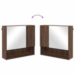 vidaXL Ensemble de mobilier de salle de bain 2 Pièces Chêne brun