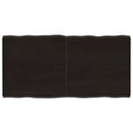 vidaXL Dessus de table bois massif traité bordure assortie