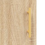 vidaXL Buffet Chêne sonoma 34 5x34x90 cm Bois d'ingénierie