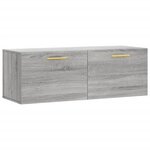 vidaXL Armoire murale sonoma gris 100x36 5x35 cm bois d'ingénierie