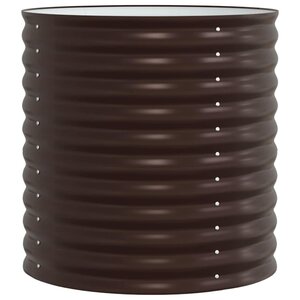 vidaXL Lit surélevé Marron 80 x 80 x 81 cm Acier