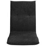 vidaXL Fauteuil de sol ajustable Noir Velours
