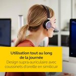 Jabra evolve 40 uc stereo headset - casque audio unified communications pour voip softphone avec annulation passive du bruit - c