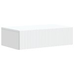 vidaXL Table d'appoint murale Blanc 59 x 34 5 x 17 cm