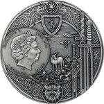 Pièce de monnaie en Argent 5 Dollars g 62.2 (2 oz) Millésime 2022 The Witcher Book TIME OF CONTEMPT