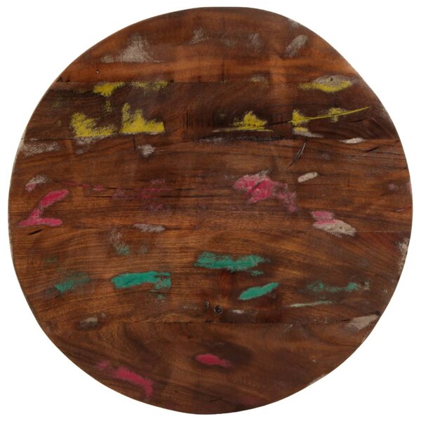 vidaXL Dessus de table Ø 80x2 5 cm rond bois massif de récupération