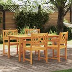 vidaXL Ensemble de salle à manger pour jardin 5 Pièces Marron