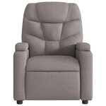 vidaXL Fauteuil de massage inclinable électrique Taupe Tissu
