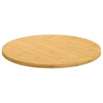 vidaXL Dessus de table Ø50x1 5 cm bambou