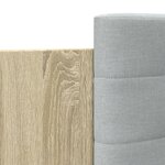 vidaXL Cadre de lit avec LED sans matelas chêne sonoma 200x200 cm