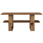 vidaXL Table basse vieux bois 102x55x42 cm bois d'ingénierie