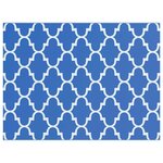 vidaXL Tapis d'extérieur ARAKIL Bleu et Blanc 400 × 300 cm
