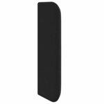 vidaXL Tête de lit avec tête de lit Noir 40 5 x 4 x 40 5 cm tissu
