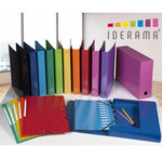 Boite Transfert Dos 90mm Iderama - Couleurs Assorties - X 5 - Exacompta