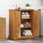 vidaXL Cabinet de salle de bain Autre VIGO Marron Bois massif en pin