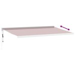 vidaXL Auvent rétractable automatique bordeaux 500x300 cm