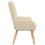 vidaXL fauteuil Crème 63 x 67 x 94 cm Tissu Sherpa